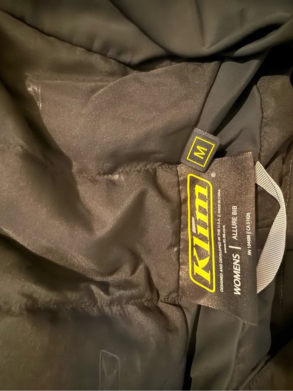 KLIM Women's Allure Bib Jacket - Black